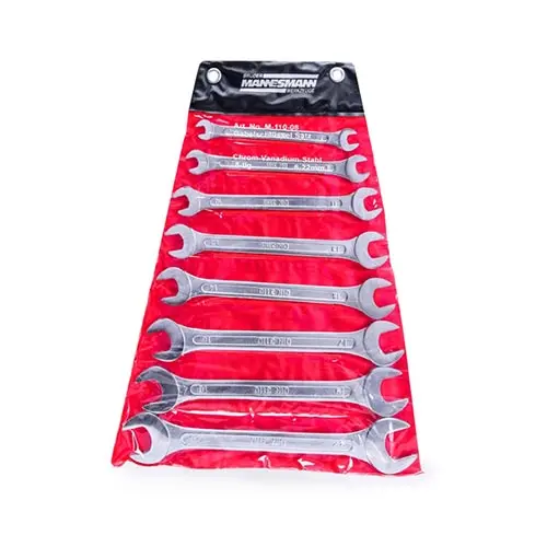 [MCV-Q110-08] Set of 8 chrome fixed wrenches