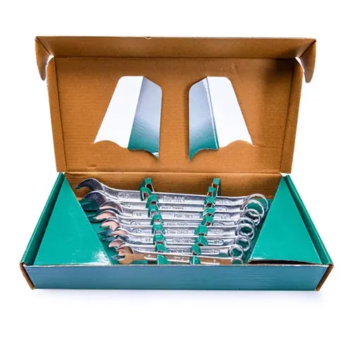 [MCV-QM130-08DIN] Set of straight combination wrenches